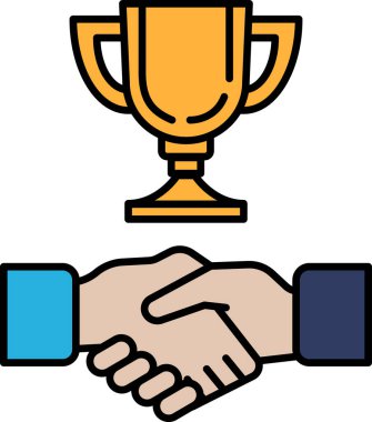 İki eli titreyen altın bir kupa gösterilir. Ödül başarı ve başarının bir sembolüdür. İki birey arasındaki başarı ve dostluk kavramı
