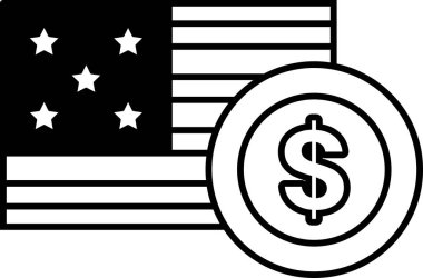 Birleşik Devletler bayrağının tepesine bir dolar işareti asılır. Dolar işareti aynı zamanda bayrağın üzerinde bulunan yıldızlarla çevrilidir. Vatanseverlik kavramı ve Amerikan dolarının değeri