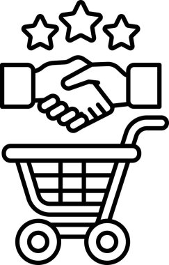 Arka planda alışveriş arabasıyla titreyen iki elin siyah beyaz görüntüsü. Ticari işlem ya da ortaklık kavramı