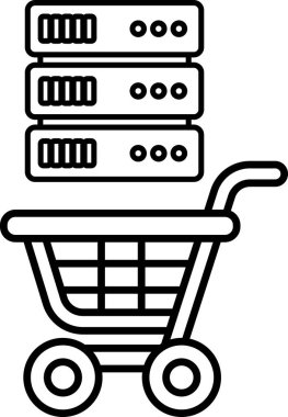 Bir karton süt ve bir karton yumurta taşıyan bir alışveriş arabasının siyah beyaz görüntüsü.