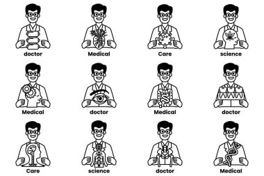 Bir adam bir kitap ve bir kalp tutuyor. Gülümsüyor ve gözlük takıyor.