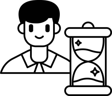 Bir adam gülümsüyor ve elinde saat 3: 00 'e ayarlanmış bir saat tutuyor.