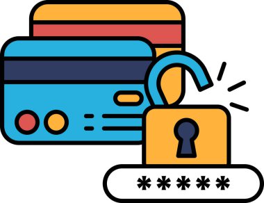 Üzerinde kilit olan bir kart diğer kartlarla gösterilir. Kilit açık ve kart kilitli olmadığını göstermek için bekletiliyor.