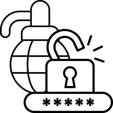 Bir bomba kilit ve anahtarın yanında. Kilit açık ve anahtar kayıp.