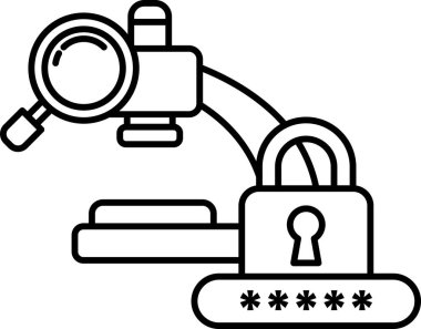 Üzerinde anahtar olan siyah beyaz bir mikroskop görüntüsü. Anahtar mikroskobun sağ tarafında.