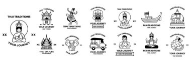 Tayland sembolleri ve simgeleri koleksiyonu