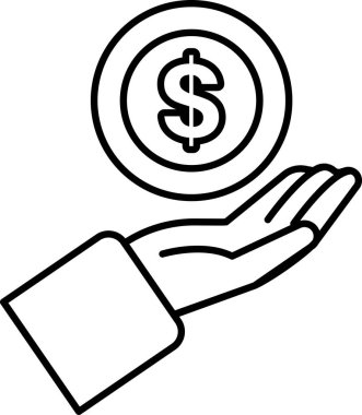 Bir insan elinde bir dolarlık banknot tutuyor. Cömertlik ve zenginlik kavramı