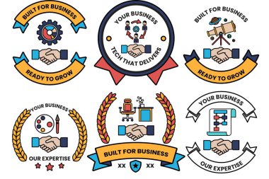 Üzerinde el sıkışma sembolü olan kartvizitler ve üzerinde büyümeye hazır kelimeler.