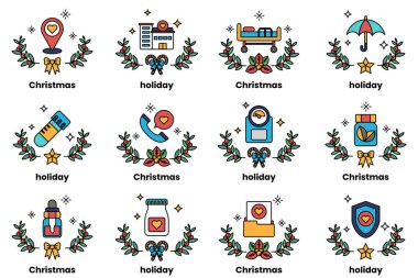 Sanat tarzında bir iş ve Noel tatili konsepti.