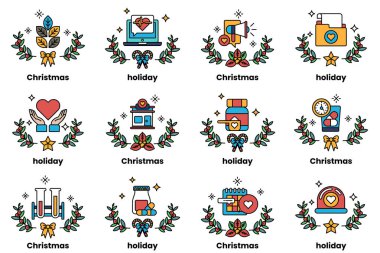 Sanat tarzında bir iş ve Noel tatili konsepti.