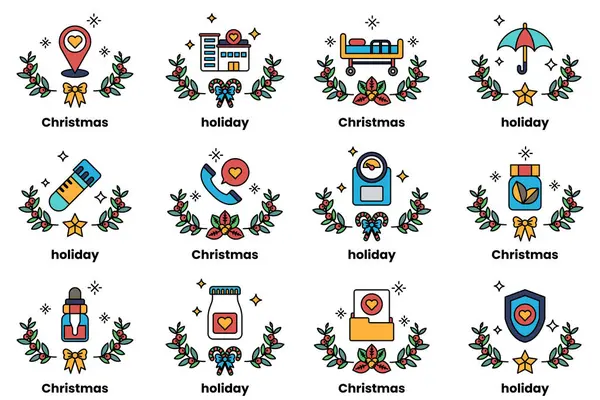 Sanat tarzında bir iş ve Noel tatili konsepti.