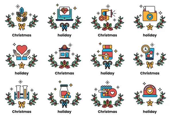 Sanat tarzında bir iş ve Noel tatili konsepti.