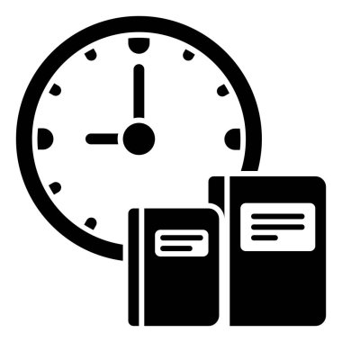 İzole edilmiş Saat Kabartma Simgesi