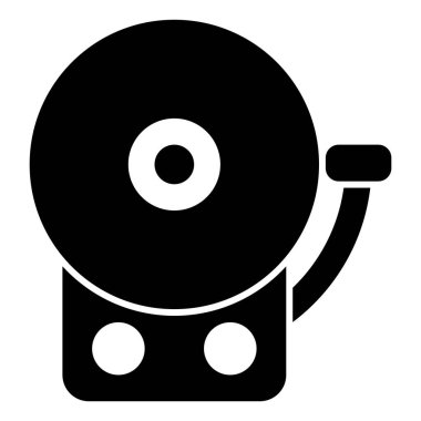 İzole edilmiş Bell Glyph Simgesi