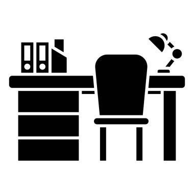 İzole Masa Kabartma Simgesi