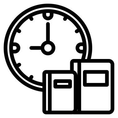 İzole edilmiş Saat Özeti Simgesi