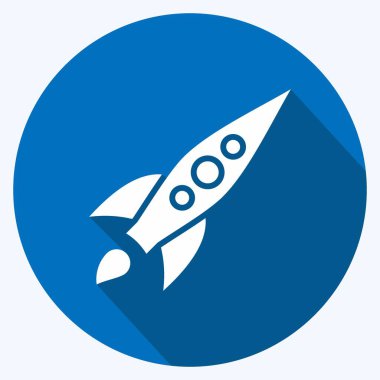 Simge Artırma Algoritması. Makine Öğrenme sembolüyle ilgili. Uzun gölge tarzı. Basit dizayn edilebilir. Basit bir çizim. Basit vektör simgeleri