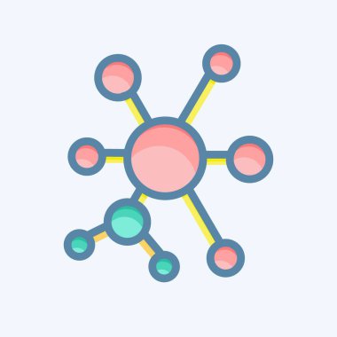 Simge Q-Öğrenme. Makine Öğrenme sembolüyle ilgili. Karalama stili. Basit dizayn edilebilir. Basit bir çizim. Basit vektör simgeleri