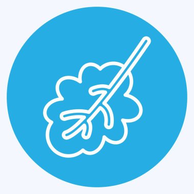 Simge Meşe Yaprağı. Flora sembolüyle ilgili. Mavi gözlü. Basit bir çizim. Bitki. Meşe ağacı. Yaprak. gül