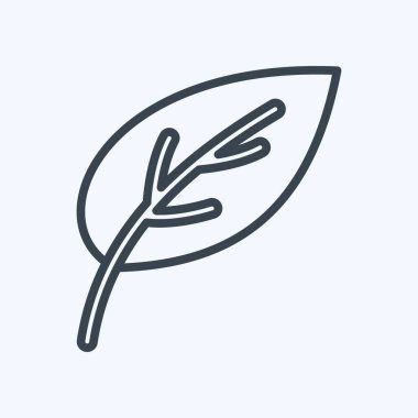 Simge Yaprağı. Flora sembolüyle ilgili. Sıra tarzı. Basit bir çizim. Bitki. Meşe ağacı. Yaprak. gül