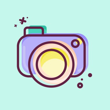 Simge Selfie 'si. Sevgililer Günü sembolüyle ilgili. MBE tarzı. Basit dizayn edilebilir. Basit resimleme