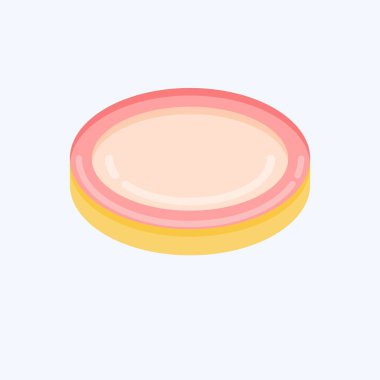 Simge Lens Filtresi. Fotoğrafçılık sembolüyle ilgili. Düz stil. Basit dizayn edilebilir. Basit resimleme