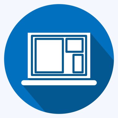 Simge fotoğrafı yazılımı. Fotoğrafçılık sembolüyle ilgili. Uzun gölge tarzı. Basit dizayn edilebilir. Basit resimleme