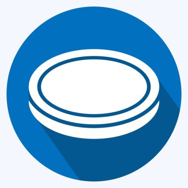 Simge Lens Filtresi. Fotoğrafçılık sembolüyle ilgili. Uzun gölge tarzı. Basit dizayn edilebilir. Basit resimleme