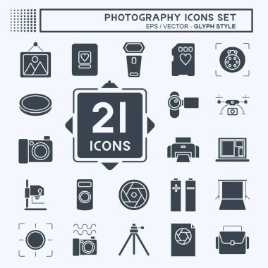 Simge Ayarlı Fotoğrafçılık. Fotoğrafçılık sembolüyle ilgili. Kabartma tarzı. Basit dizayn edilebilir. Basit resimleme