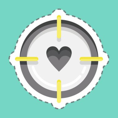 Çıkartma hattı Target 'ı kesti. Sevgililer Günü sembolüyle ilgili. Basit dizayn edilebilir. Basit resimleme