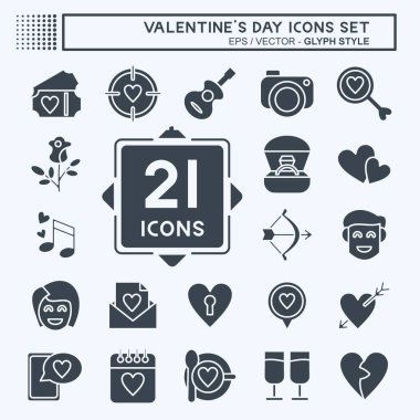 İkon Sevgililer Günü 'nü belirledi. Aşk Günü sembolüyle ilgili. Kabartma tarzı. Basit dizayn edilebilir. Basit resimleme