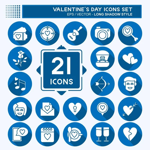 İkon Sevgililer Günü 'nü belirledi. Aşk Günü sembolüyle ilgili. Uzun gölge tarzı. Basit dizayn edilebilir. Basit resimleme