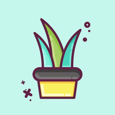 Flora sembolüyle ilişkili Icon Fabrikası 2. MBE tarzı. Basit bir çizim. Bitki. Meşe ağacı. Yaprak. gül