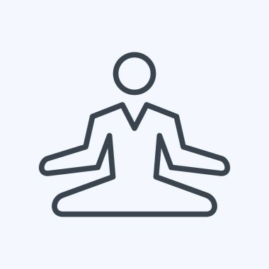 Icon Stress Relief. related to Psychological symbol. line style. simple illustration. emotions, empathy, assistance