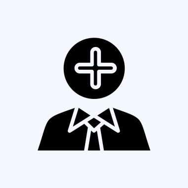 Icon Positive Thoughts. related to Psychological symbol. glyph style. simple illustration. emotions, empathy, assistance
