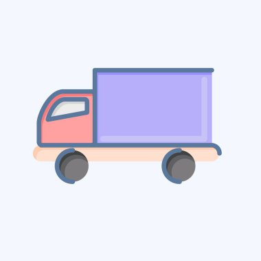 Icon Delivery. related to Online Store symbol. doodle style. simple illustration. shop