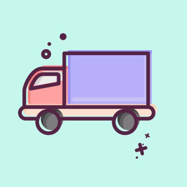 Icon Delivery. related to Online Store symbol. MBE style. simple illustration. shop