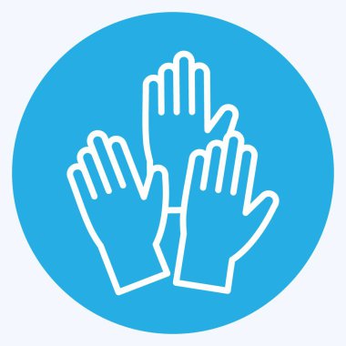 Icon Emergency. related to Volunteering symbol. blue eyes style. Help and support. friendship