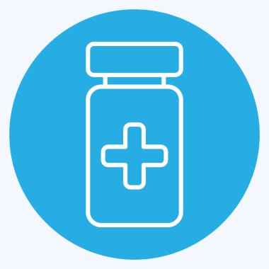 Icon Medical Volunteering. related to Volunteering symbol. blue eyes style. Help and support. friendship