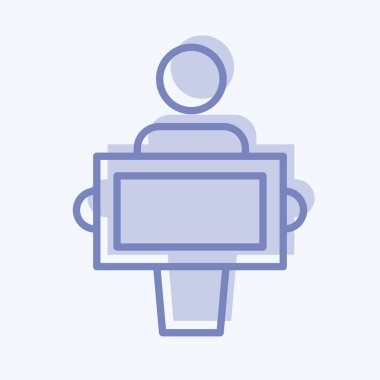 Icon Donation. related to Volunteering symbol. two tone style. Help and support. friendship