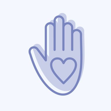 Icon Volunteering. related to Volunteering symbol. two tone style. Help and support. friendship