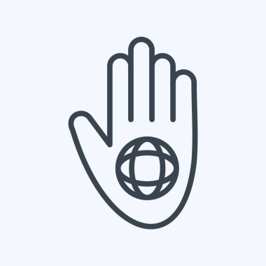 Icon Virtual Volunteering. related to Volunteering symbol. line style. Help and support. friendship