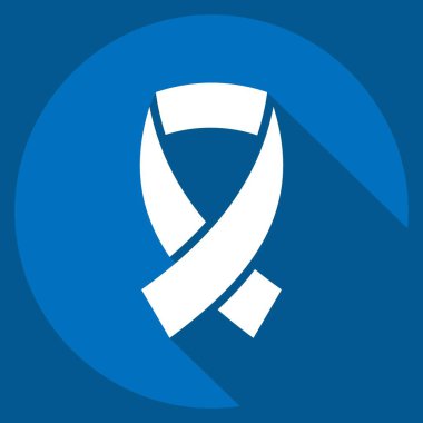 Icon Awareness. related to Volunteering symbol. long shadow style. Help and support. friendship