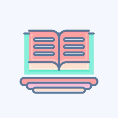 Herkese İkon Eğitimi. Eğitim sembolüyle ilgili. Karalama stili. Basit dizayn edilebilir. Basit resimleme