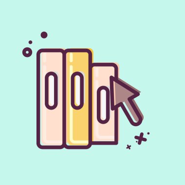 Simge İnternet Kütüphanesi. Eğitim sembolüyle ilgili. MBE tarzı. Basit dizayn edilebilir. Basit resimleme