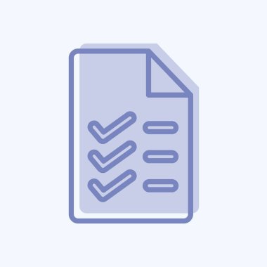 Simge Çalışma Programı. Eğitim sembolüyle ilgili. İki ton stili. Basit dizayn edilebilir. Basit resimleme