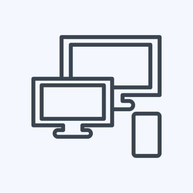 Simge yanıt veriyor. Eğitim sembolüyle ilgili. Sıra tarzı. Basit dizayn edilebilir. Basit resimleme