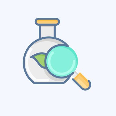 Simge Doğal Araştırması. Çevre sembolüyle ilgili. Karalama stili. Basit bir çizim. Koruma. Toprak. Temizle