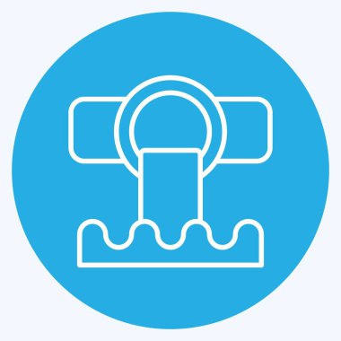 Icon Sewer. related to Environment symbol. blue eyes style. simple illustration. conservation. earth. clean