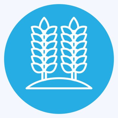 Icon Agriculture. related to Environment symbol. blue eyes style. simple illustration. conservation. earth. clean